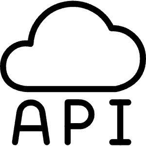 Coding Apps Website Web Dev Api Cloud Icon from Ultimate Light - Free Set