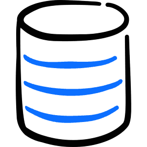 Database Icon from Freehand Duotone - Free Set