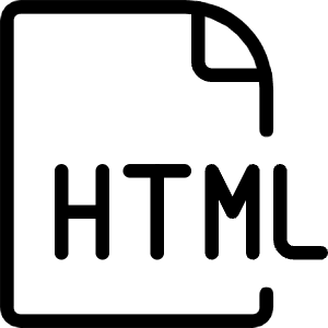 File Html Icon from Ultimate Light - Free Set