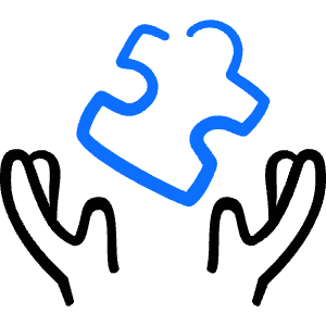 Plugin Hands Puzzle Icon from Freehand Duotone - Free Set