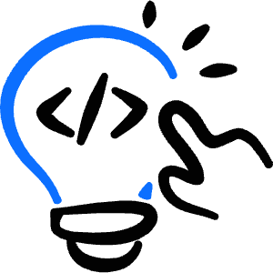 Programming Code Idea Icon from Freehand Duotone - Free Set