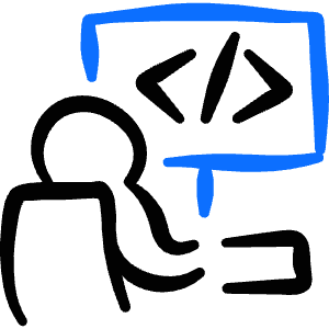 Programming User Code Icon from Freehand Duotone - Free Set