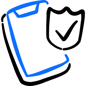 Security Phone Protection Approved Icon from Freehand Duotone - Free Set