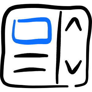 Ui Page Scroll Icon from Freehand Duotone - Free Set