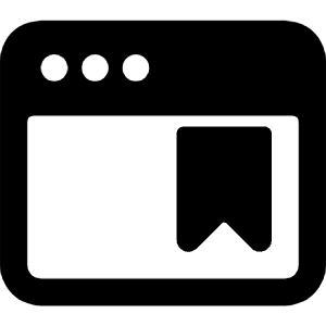 App Window Bookmark Icon from Ultimate Bold - Free Set