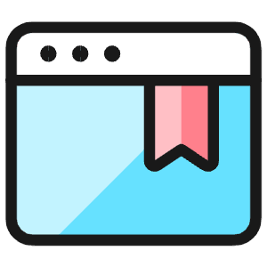 App Window Bookmark Icon from Ultimate Colors - Free Set