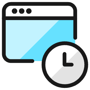 App Window Clock Icon from Ultimate Colors - Free Set