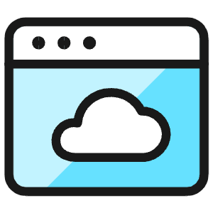 App Window Cloud Icon from Ultimate Colors - Free Set