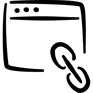 App Window Link Icon from Freehand Line - Free Set