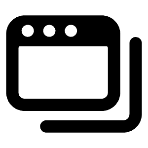 App Window Multiple Icon from Ultimate Bold - Free Set