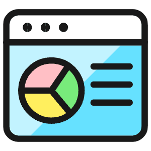 App Window Pie Chart Icon from Ultimate Colors - Free Set