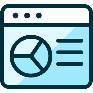 App Window Pie Chart Icon from Ultimate Duotone - Free Set