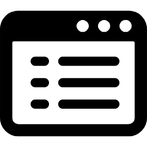 App Window Text 1 Icon from Ultimate Bold - Free Set