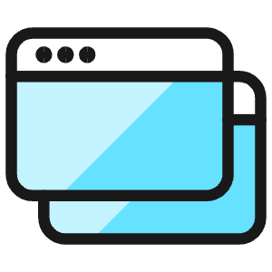 App Window Two Icon from Ultimate Colors - Free Set