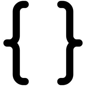 Curly Brackets Icon from Ultimate Bold - Free Set