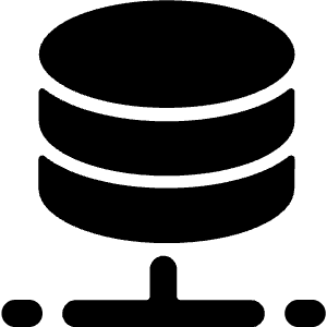 Database 1 Icon from Ultimate Bold - Free Set