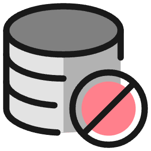 Database Disable Icon from Ultimate Colors - Free Set