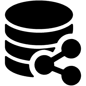 Database Share 1 Icon from Ultimate Bold - Free Set