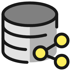 Database Share 1 Icon from Ultimate Colors - Free Set