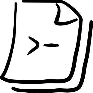 File Code 2 Icon from Freehand Line - Free Set