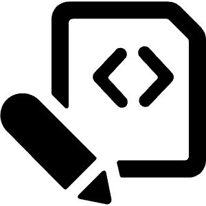 File Code Edit 1 Icon from Ultimate Bold - Free Set