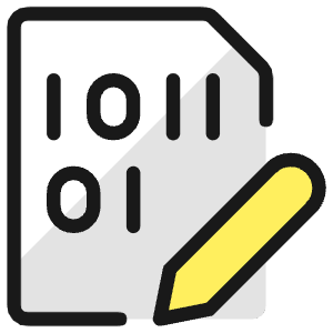 File Code Edit Icon from Ultimate Colors - Free Set