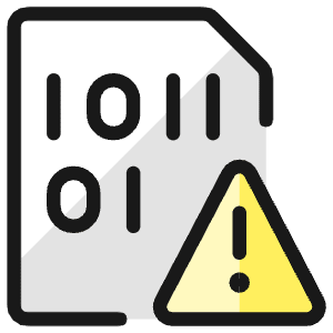File Code Warning Icon from Ultimate Colors - Free Set