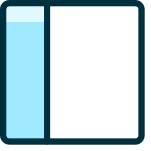 Layout Left Icon from Ultimate Duotone - Free Set