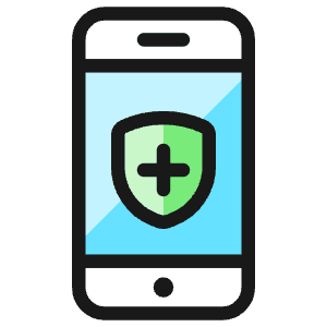 Phone Action Shield Icon from Ultimate Colors - Free Set