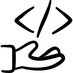 Programming Hold Code Icon from Freehand Line - Free Set