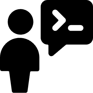 Programming User Chat Icon from Ultimate Bold - Free Set