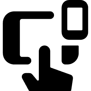 Responsive Design Hand Icon from Ultimate Bold - Free Set