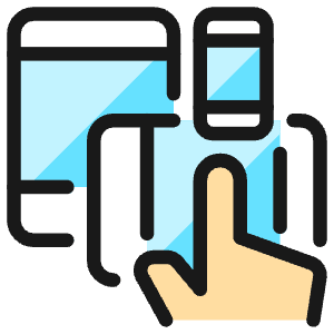 Responsive Design Hand Icon from Ultimate Colors - Free Set