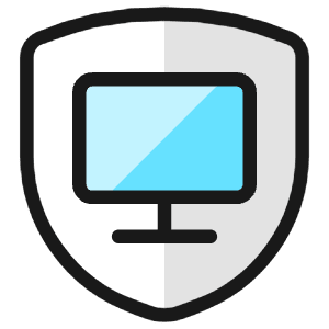 Shield Monitor Icon from Ultimate Colors - Free Set