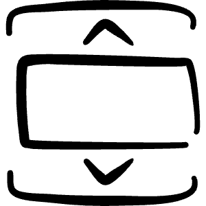 Ui Phone Slider Vertical Icon from Freehand Line - Free Set