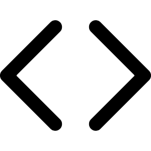 Angle Brackets Icon from Core Remix - Free Set