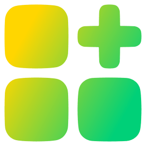 Application Add Icon from Plump Gradient - Free Set