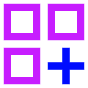 Application Add Icon from Sharp Neon - Free Set