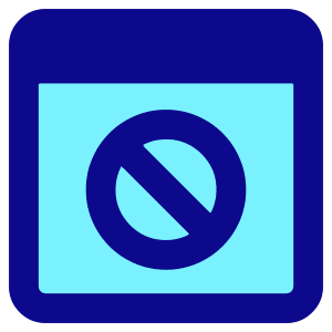 Browser Block Icon from Core Pop - Free Set