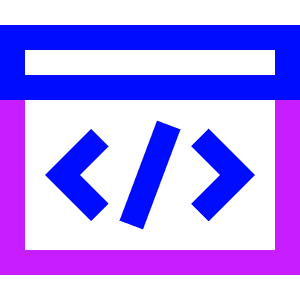Browser Code 2 Icon from Sharp Neon - Free Set