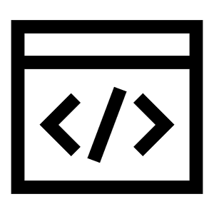 Browser Code 2 Icon from Sharp Line - Free Set