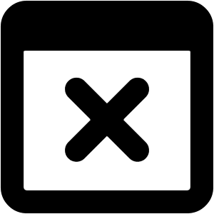 Browser Delete Icon from Core Solid - Free Set
