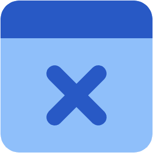 Browser Delete Icon from Core Flat - Free Set