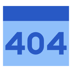 Browser Error 404 Icon from Sharp Flat - Free Set