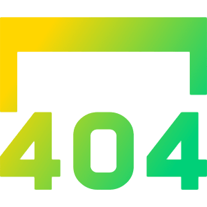 Browser Error 404 Icon from Sharp Gradient- Free Set