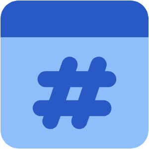 Browser Hash Icon from Core Flat - Free Set