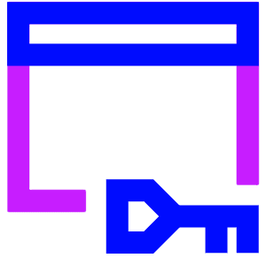 Browser Key Icon from Sharp Neon - Free Set