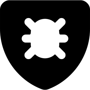 Bug Antivirus Shield Icon from Core Solid - Free Set