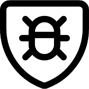 Bug Antivirus Shield Icon from Core Line - Free Set