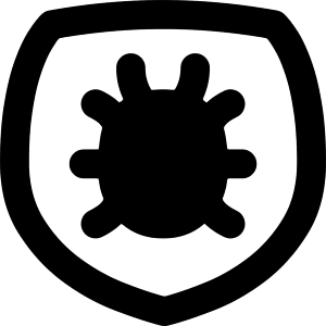 Bug Antivirus Shield Icon from Flex Remix - Free Set